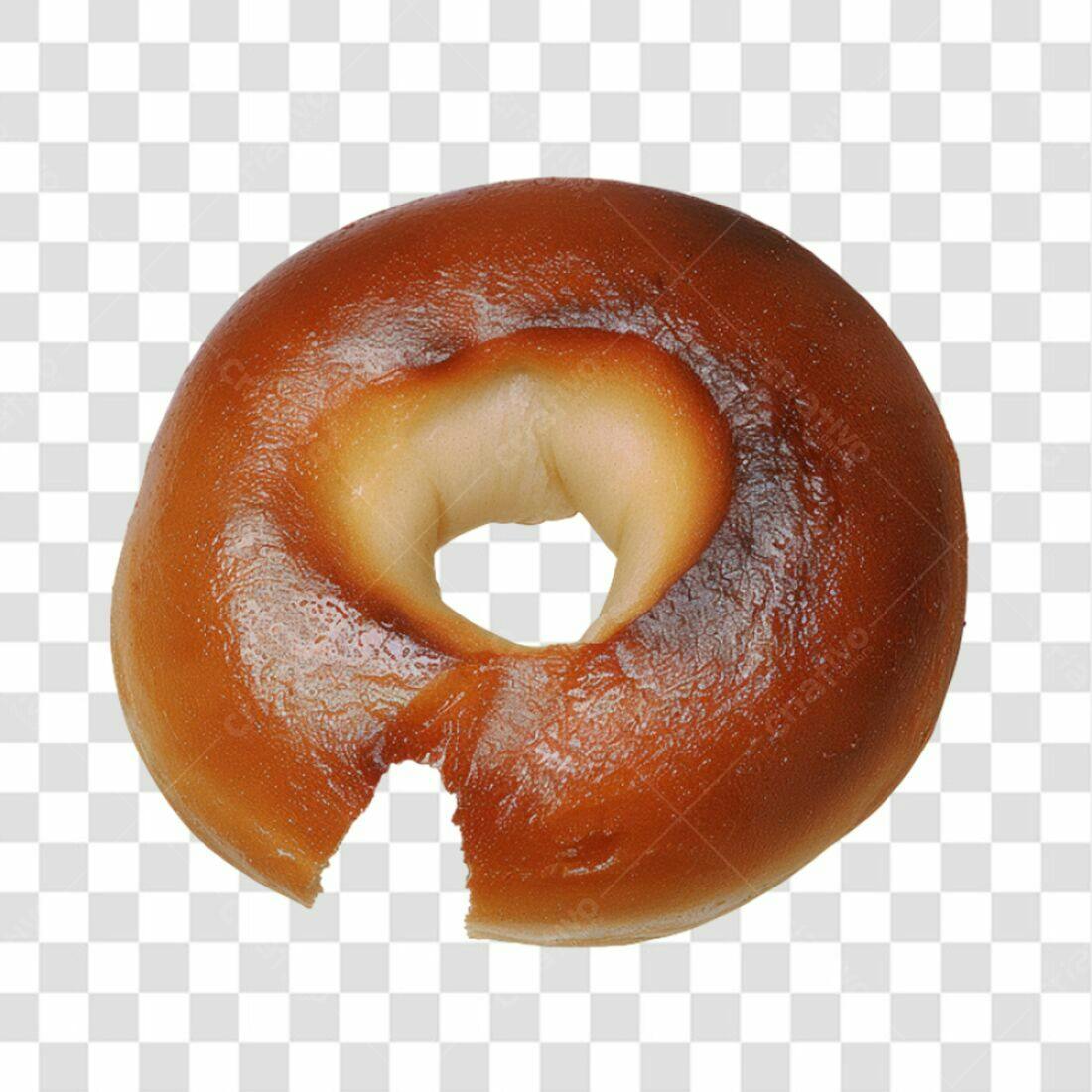 Icone de Bagel PNG com fundo transparente