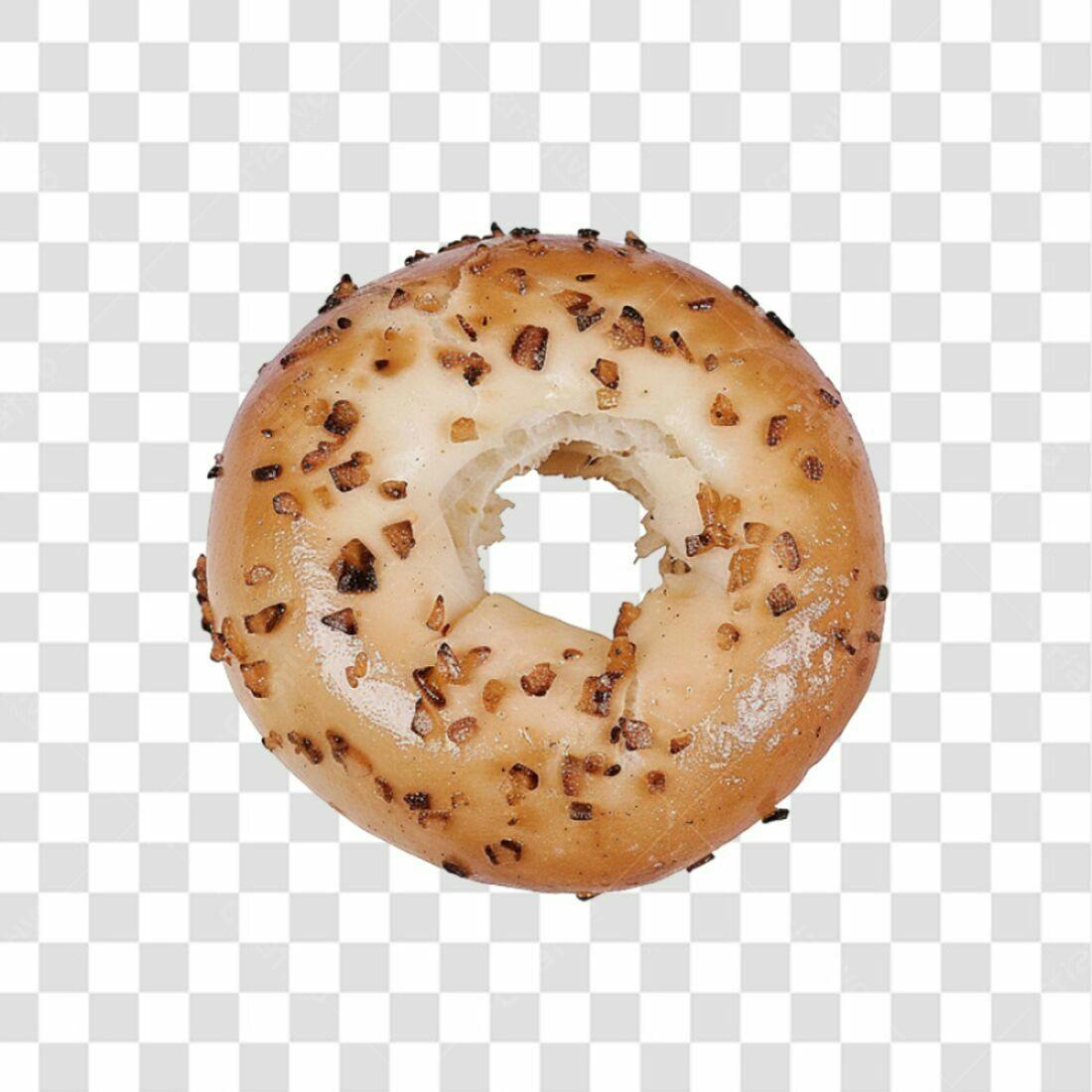 Icone de bagel PNG com fundo transparente