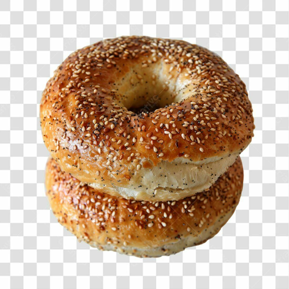 Imagem PNG de Bagels com gergelim e papoula com fundo transparente