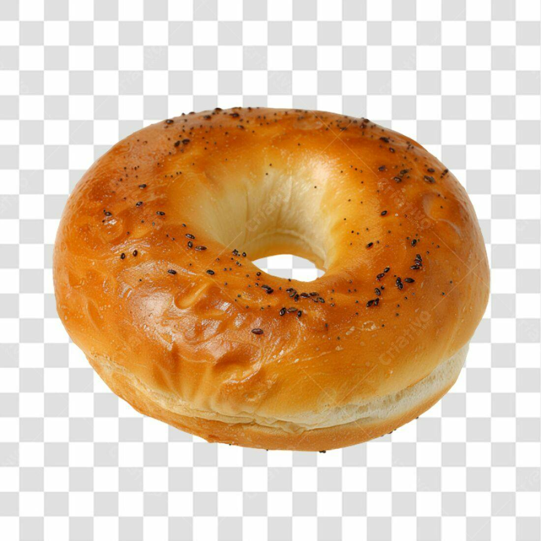 Icone de Bagel PNG com fundo transparente