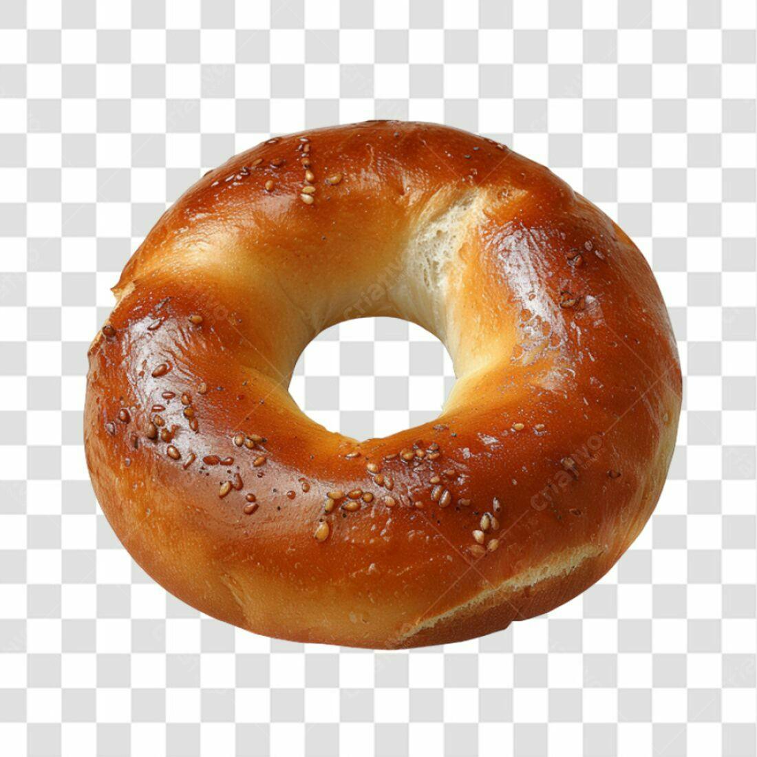 Icone de Bagel PNG com fundo transparente