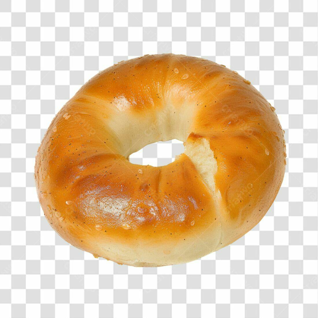 Icone de Bagel PNG com fundo transparente