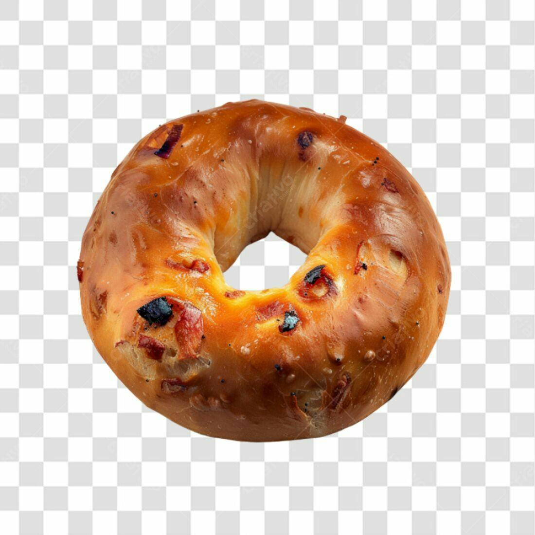 Icone de Bagel PNG com fundo transparente