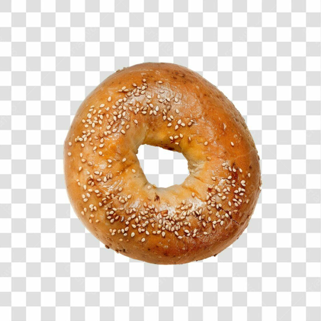 Icone de Bagel com gergelim PNG com fundo transparente