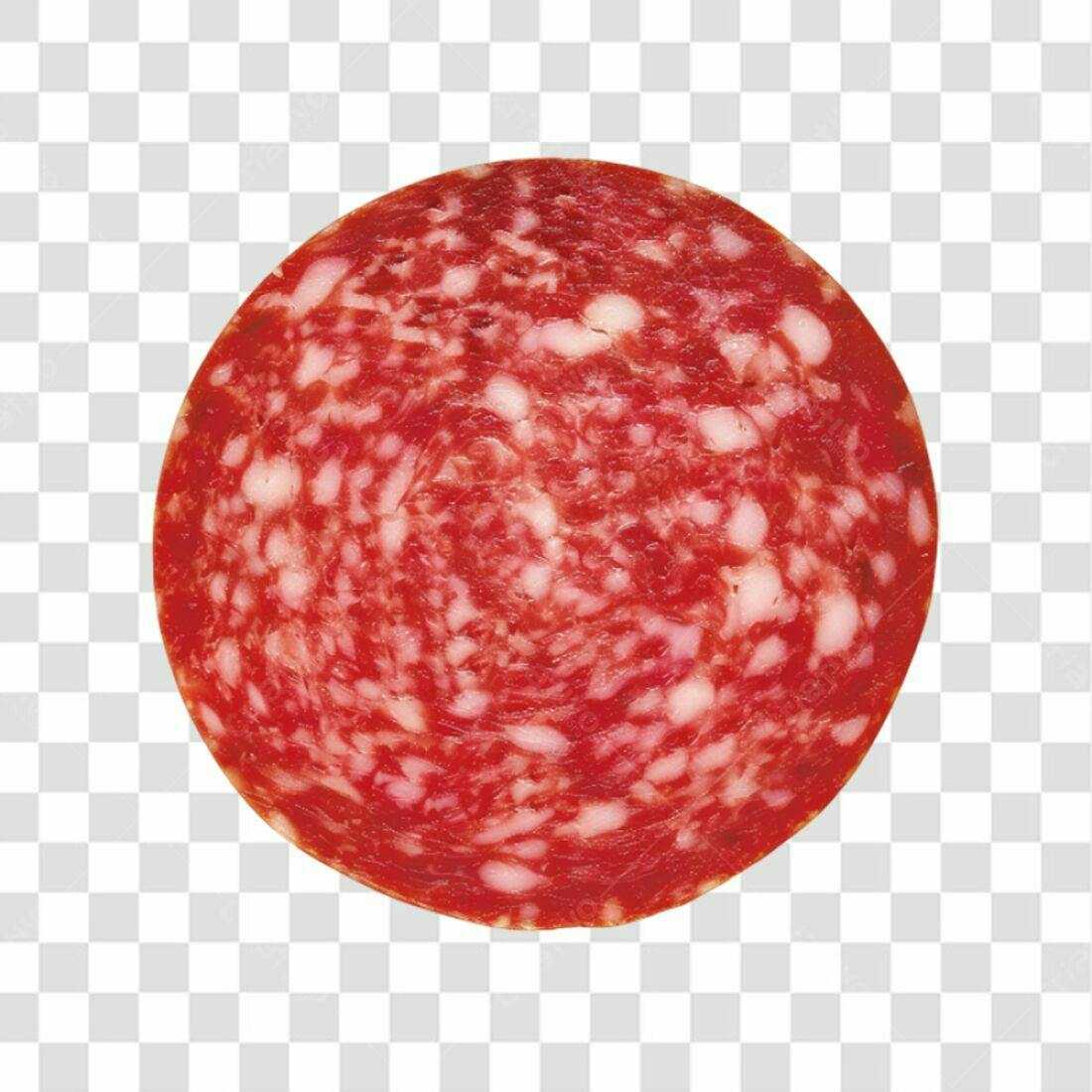 Icone de fatia de salame PNG com fundo transparente