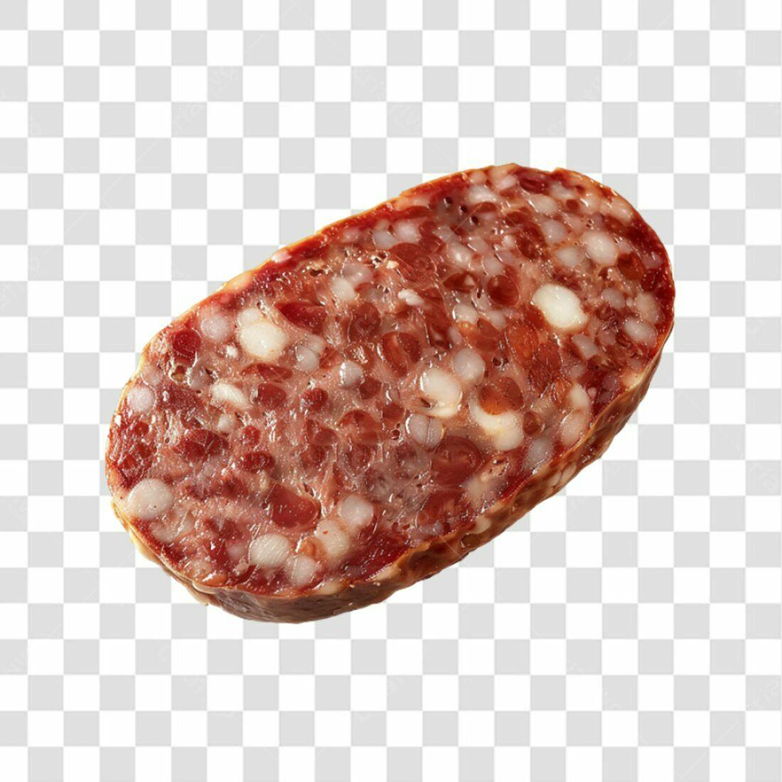 Imagem de Fatia de Salame PNG com fundo transparente