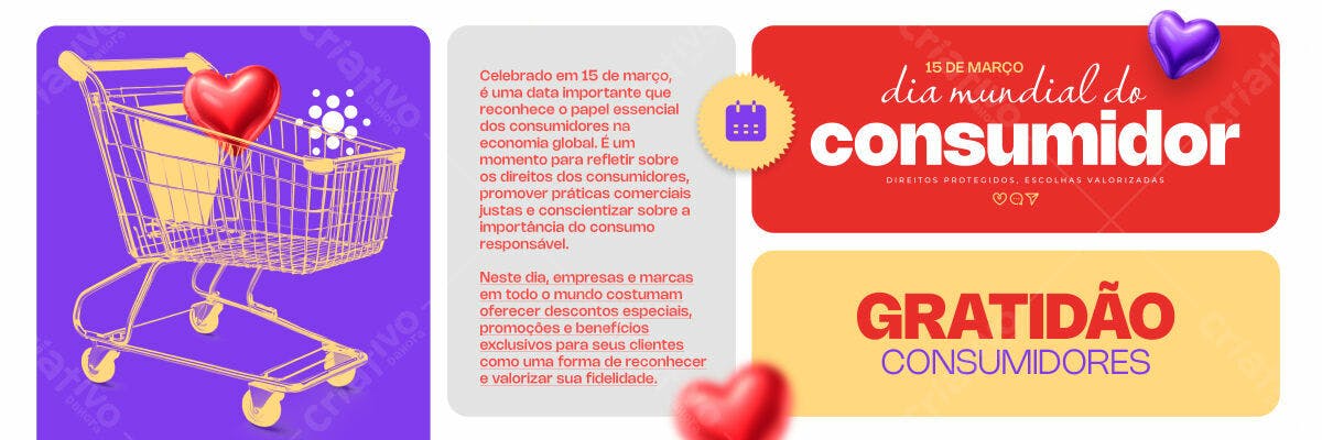 Kit Dia Mundial do Consumidor PSD Editável