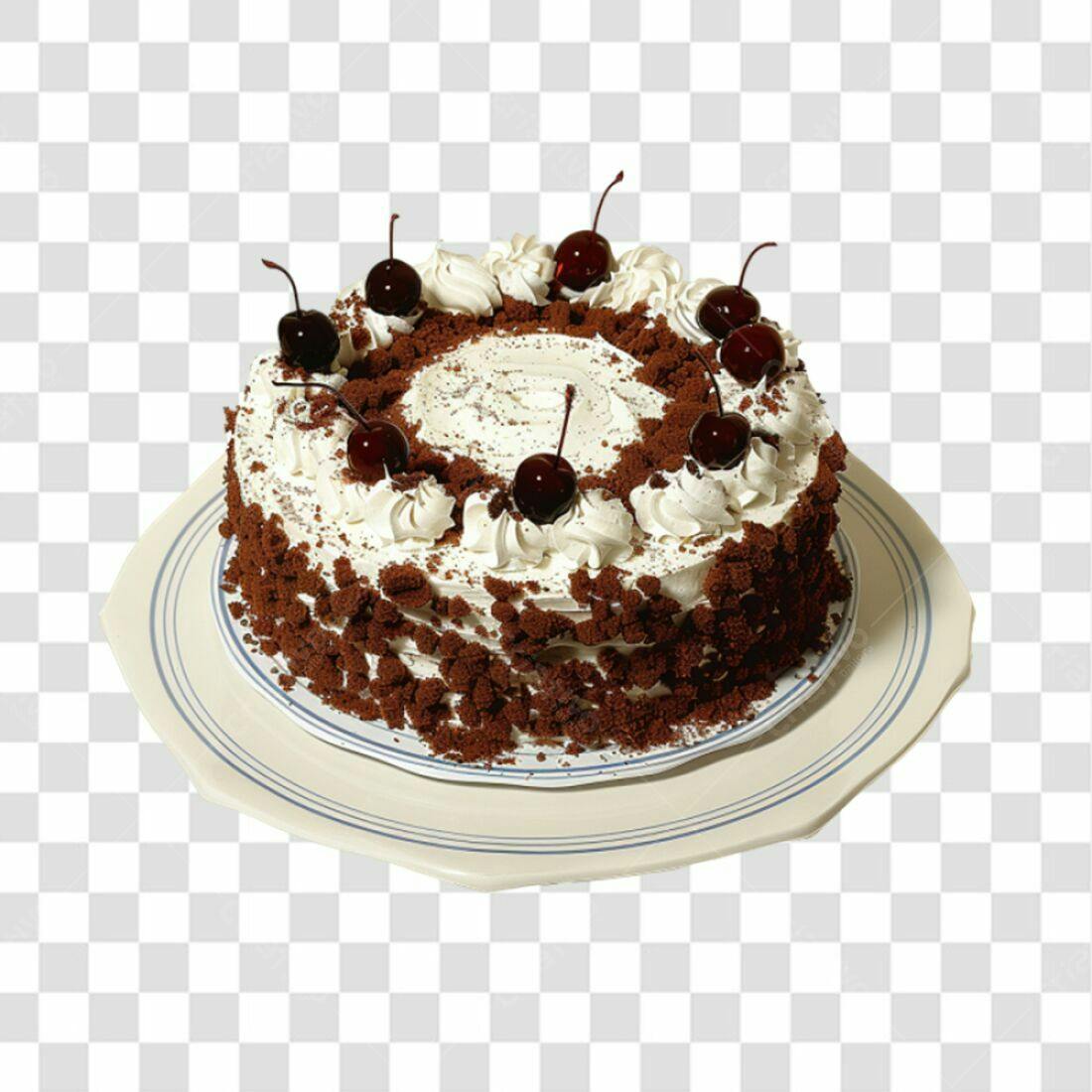 Imagem Bolo de Cereja PNG com fundo transparente
