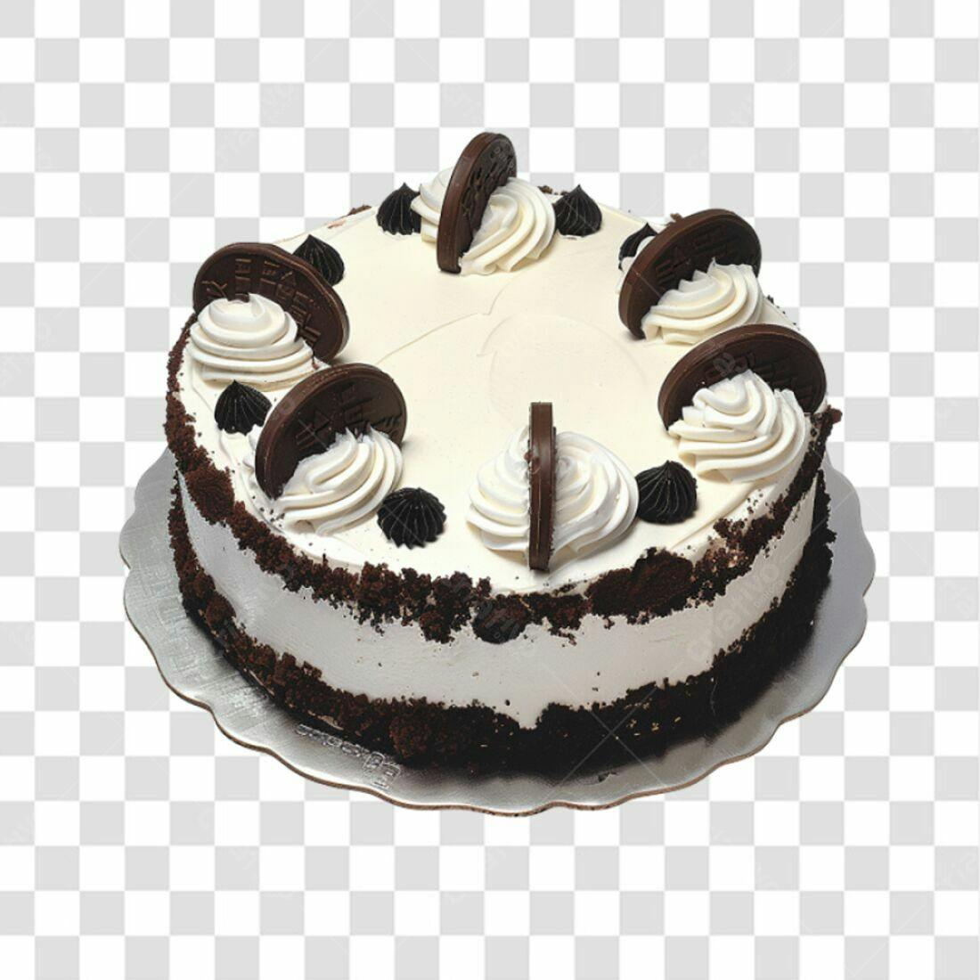 Imagem Bolo Chocolate Oreo PNG com fundo transparente
