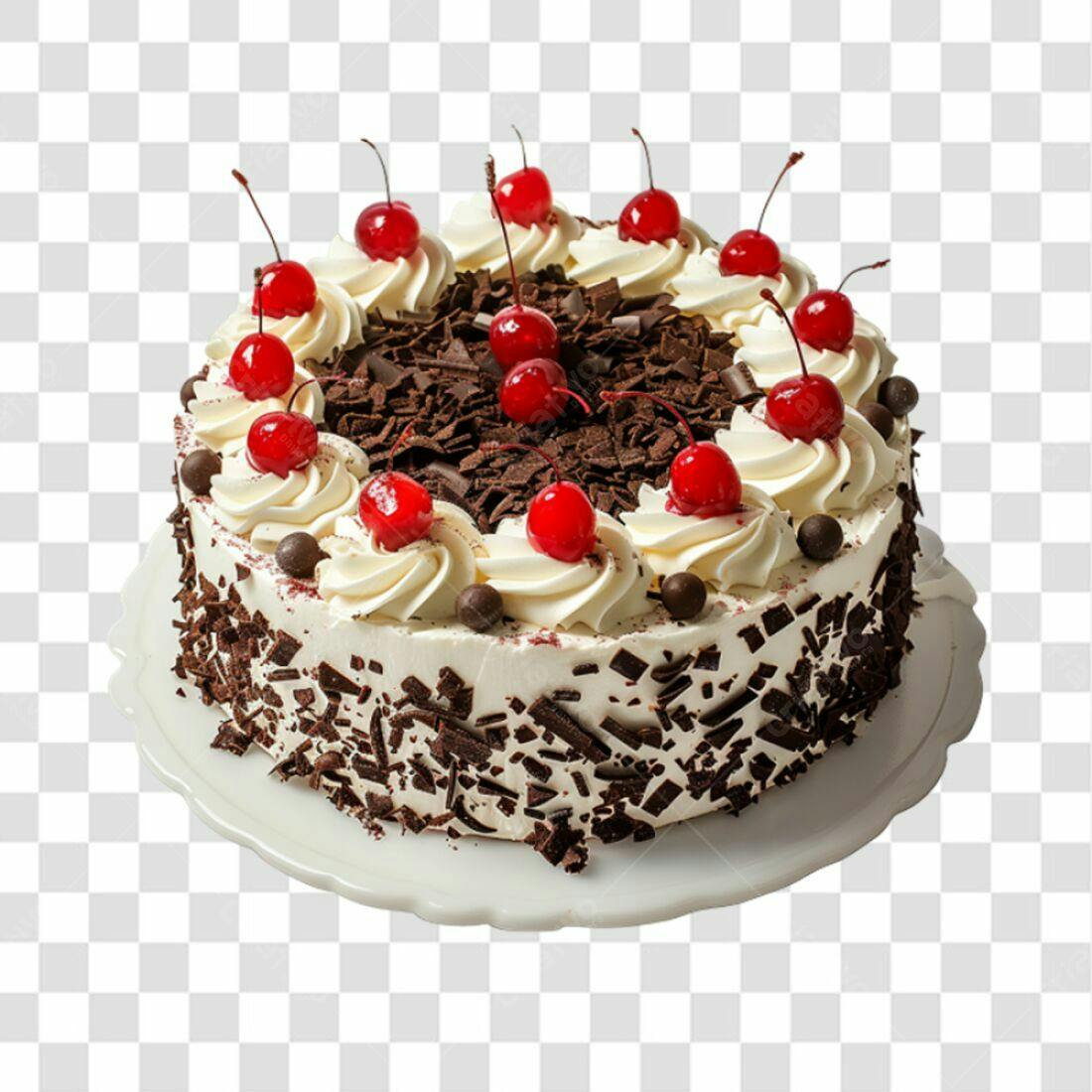 Imagem Bolo Floresta Negra PNG com fundo transparente