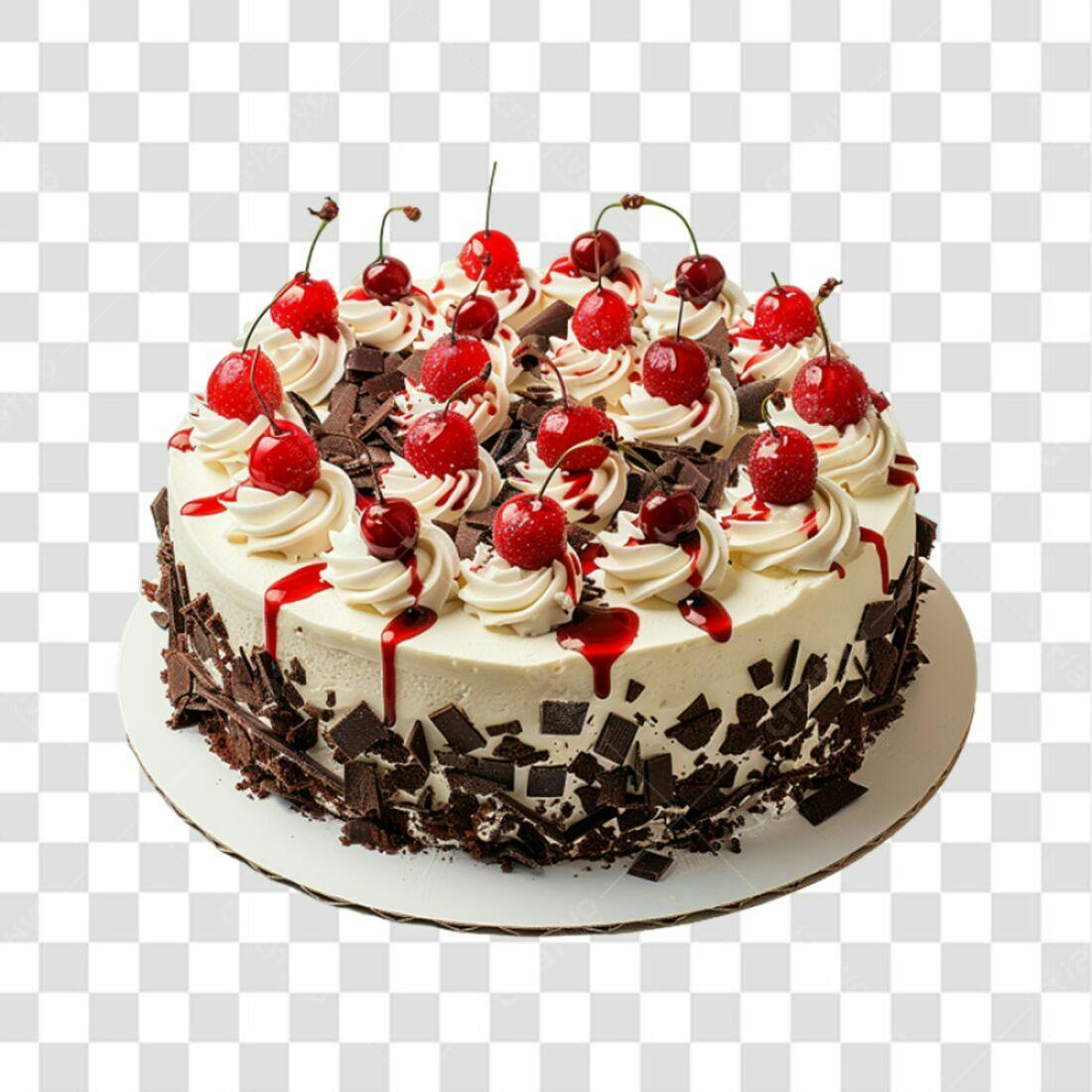 Imagem Bolo de Cereja PNG com fundo transparente