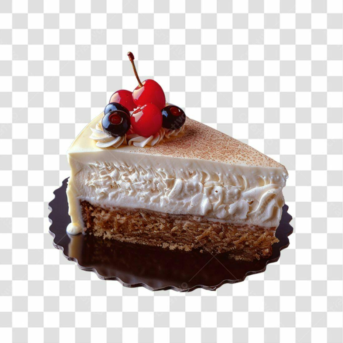 Imagem Bolo Fatia PNG com fundo transparente
