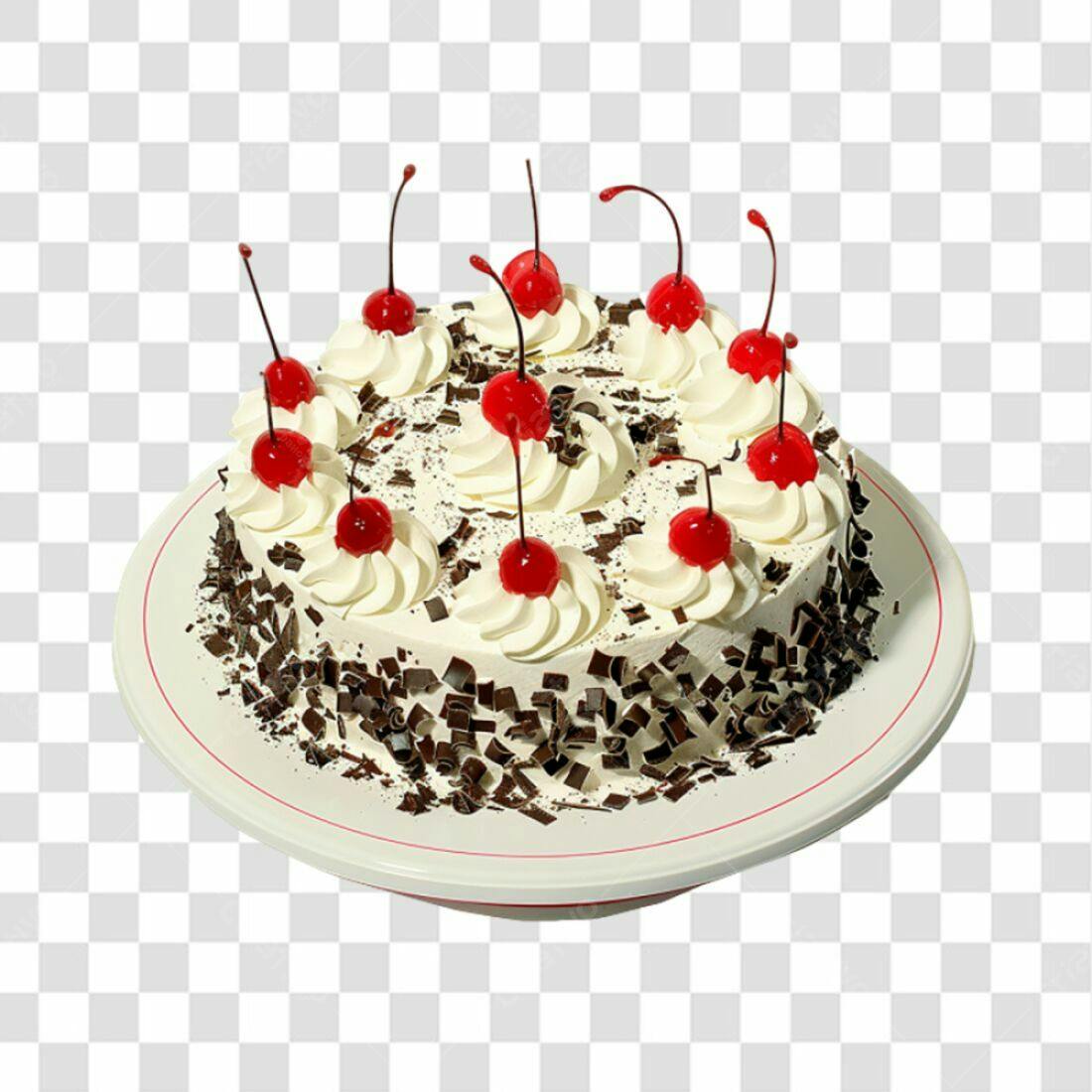 Imagem Bolo de Cereja PNG com fundo transparente