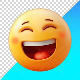 Emoji sorrindo sorridente boca aberta rosto corado png