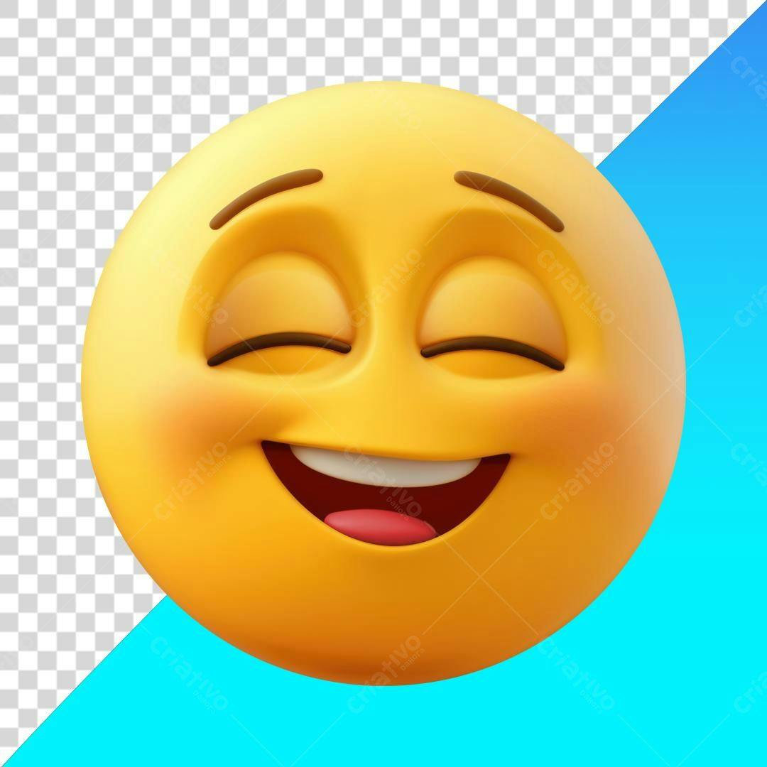 Icone Emoticon Agradecido PNG com fundo transparente