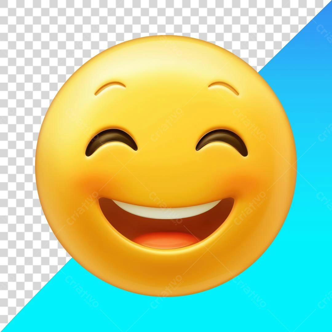 Icone Emoticon Riso PNG com fundo transparente