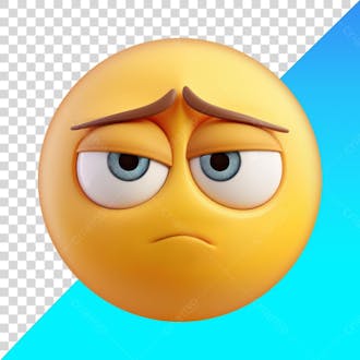 Emoji bravo irritado e entediado png