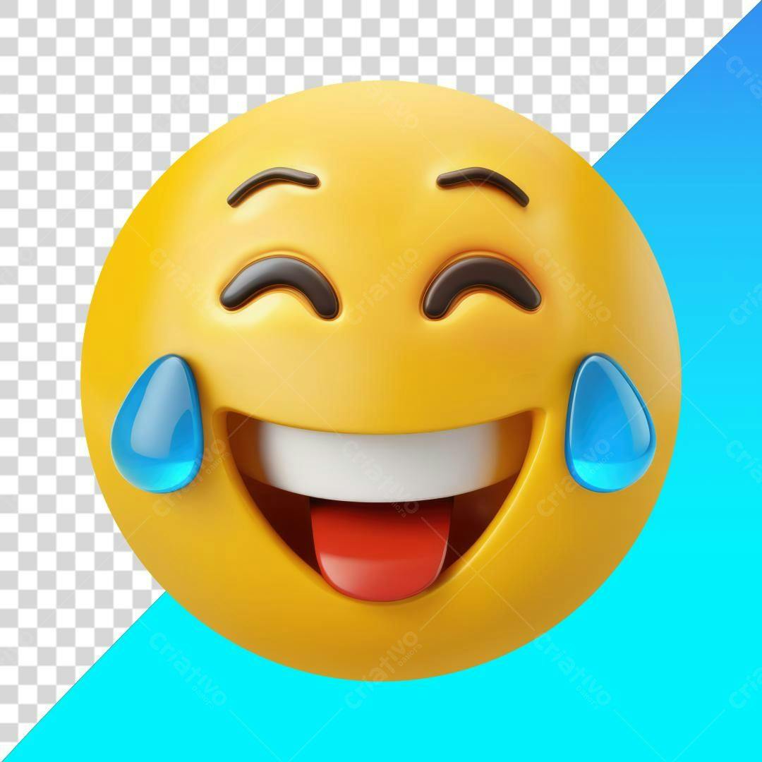 Icone Emoji Rindo Muito PNG com fundo transparente