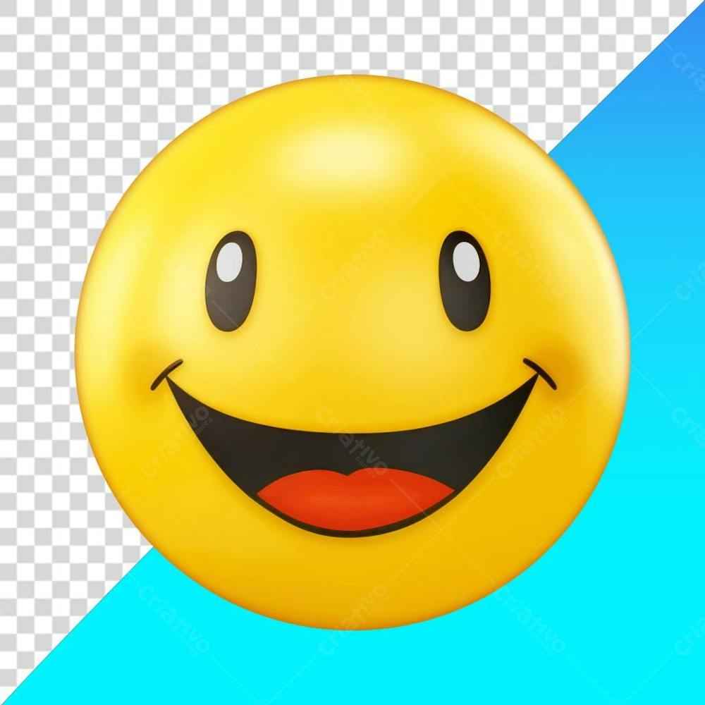 Emoji Rosto Feliz gratis Png