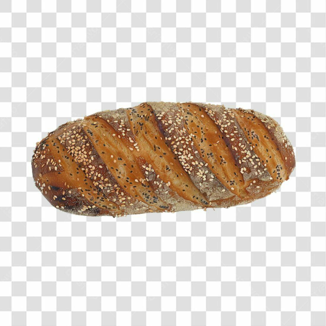 Imagem Pão Artesanal com Sementes PNG com fundo transparente
