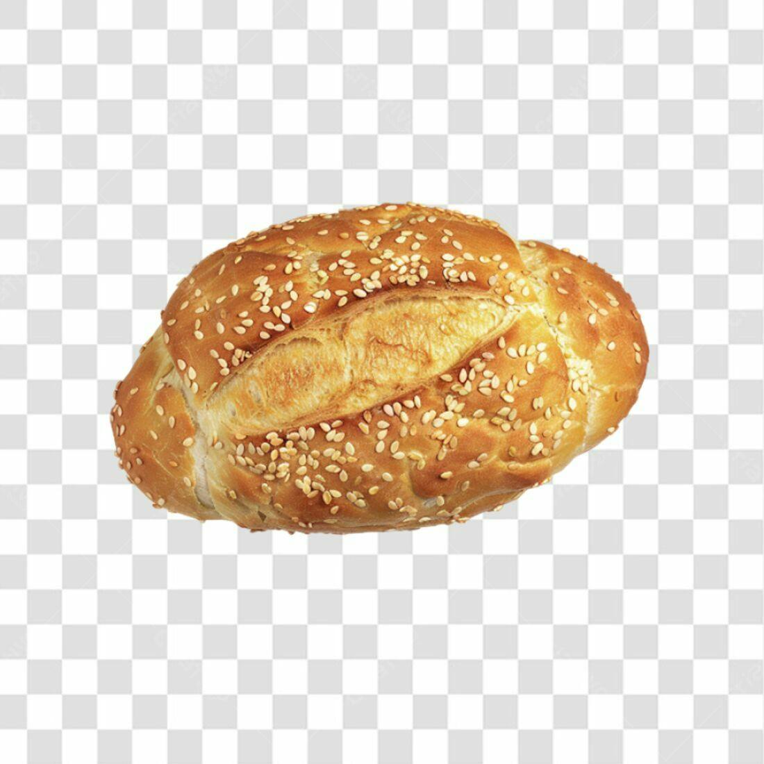 Icone Pão com Gergelim PNG com fundo transparente