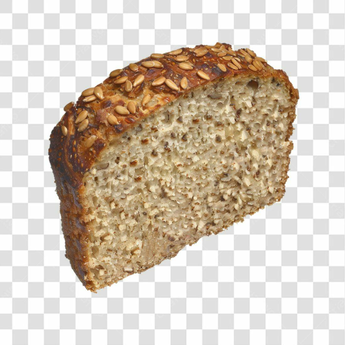 Imagem Pão Integral com Sementes PNG com fundo transparente