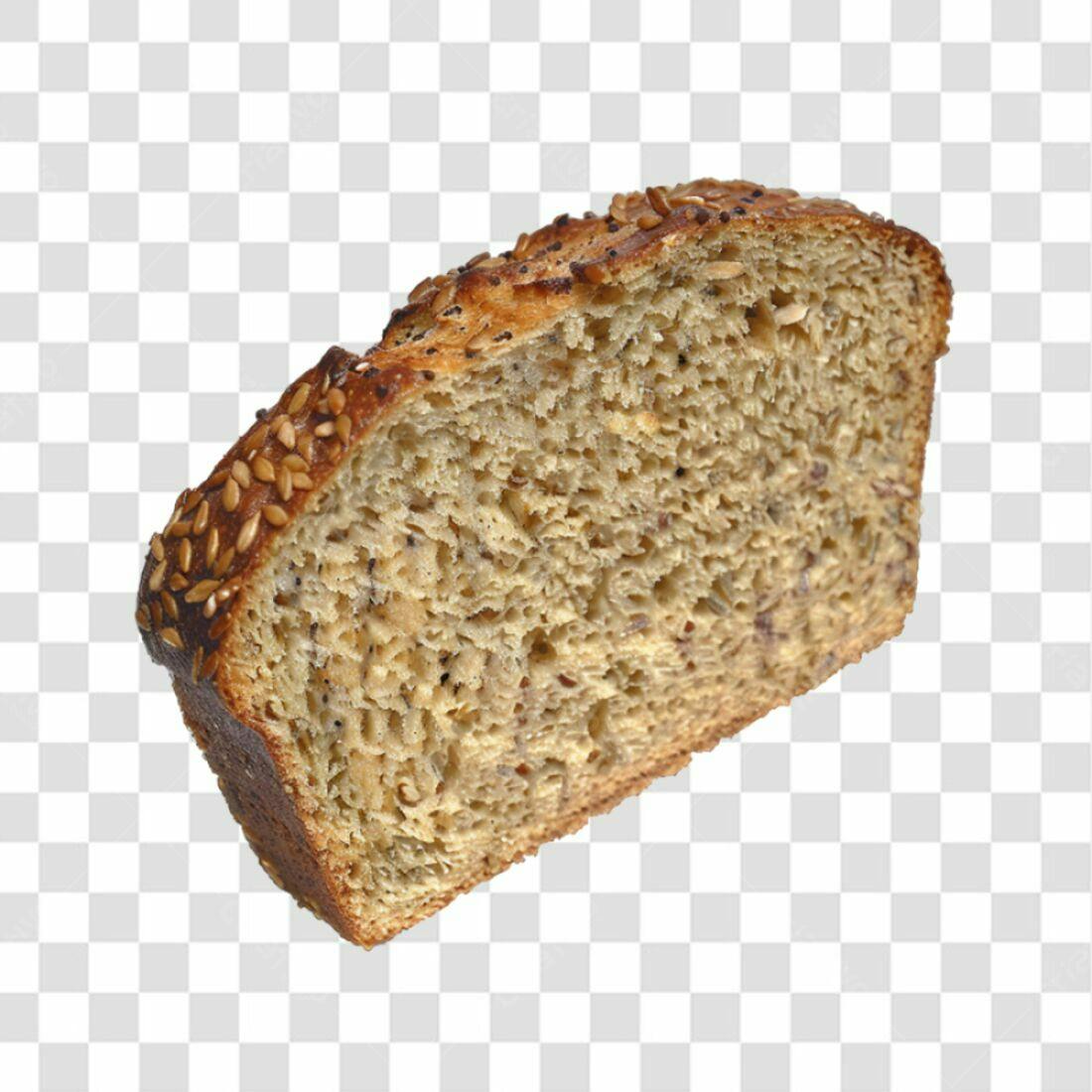 Imagem Pão Integral com Sementes PNG com fundo transparente