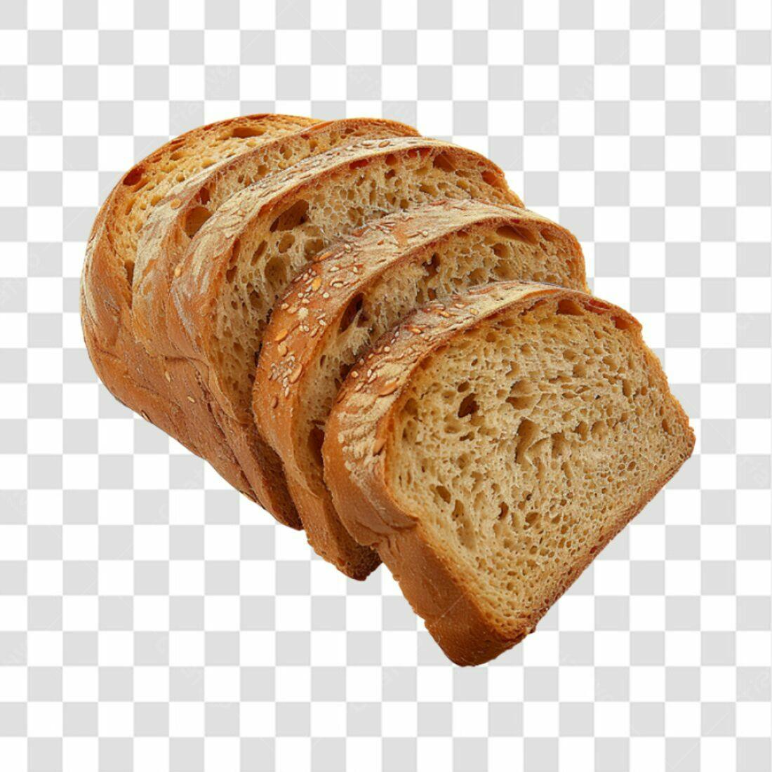 Imagem Pães Fatiados PNG com fundo transparente