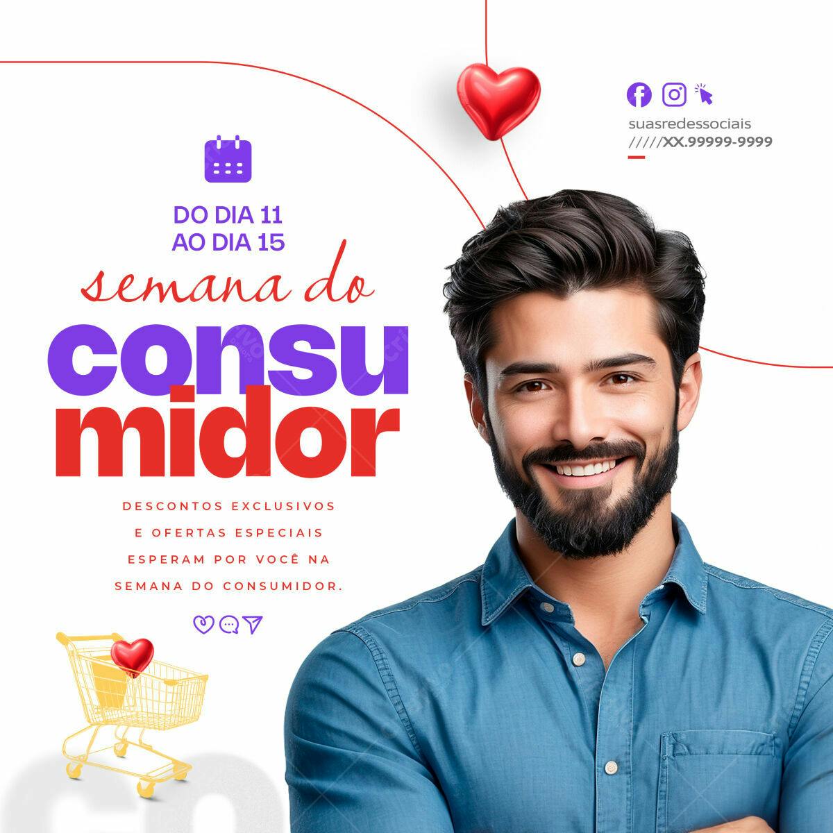 Flyer Semana do Consumidor PSD Editável