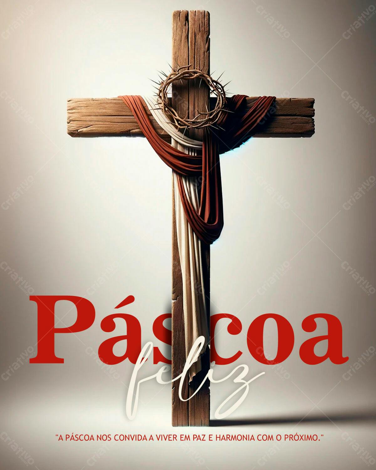 Imagem Páscoa Religiosa PSD Editável
