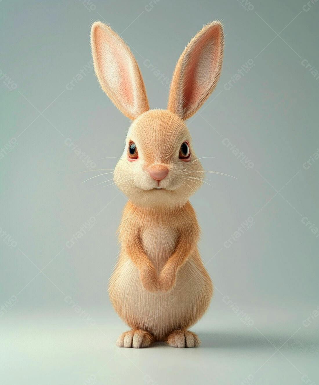 Coelhinho fofo em pose fofa
