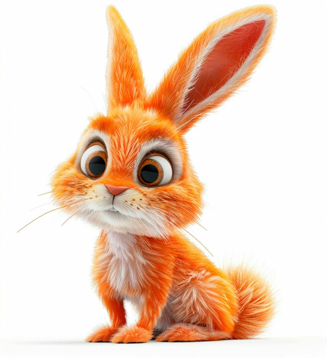 Coelhinho Laranja fofinho desenho animado