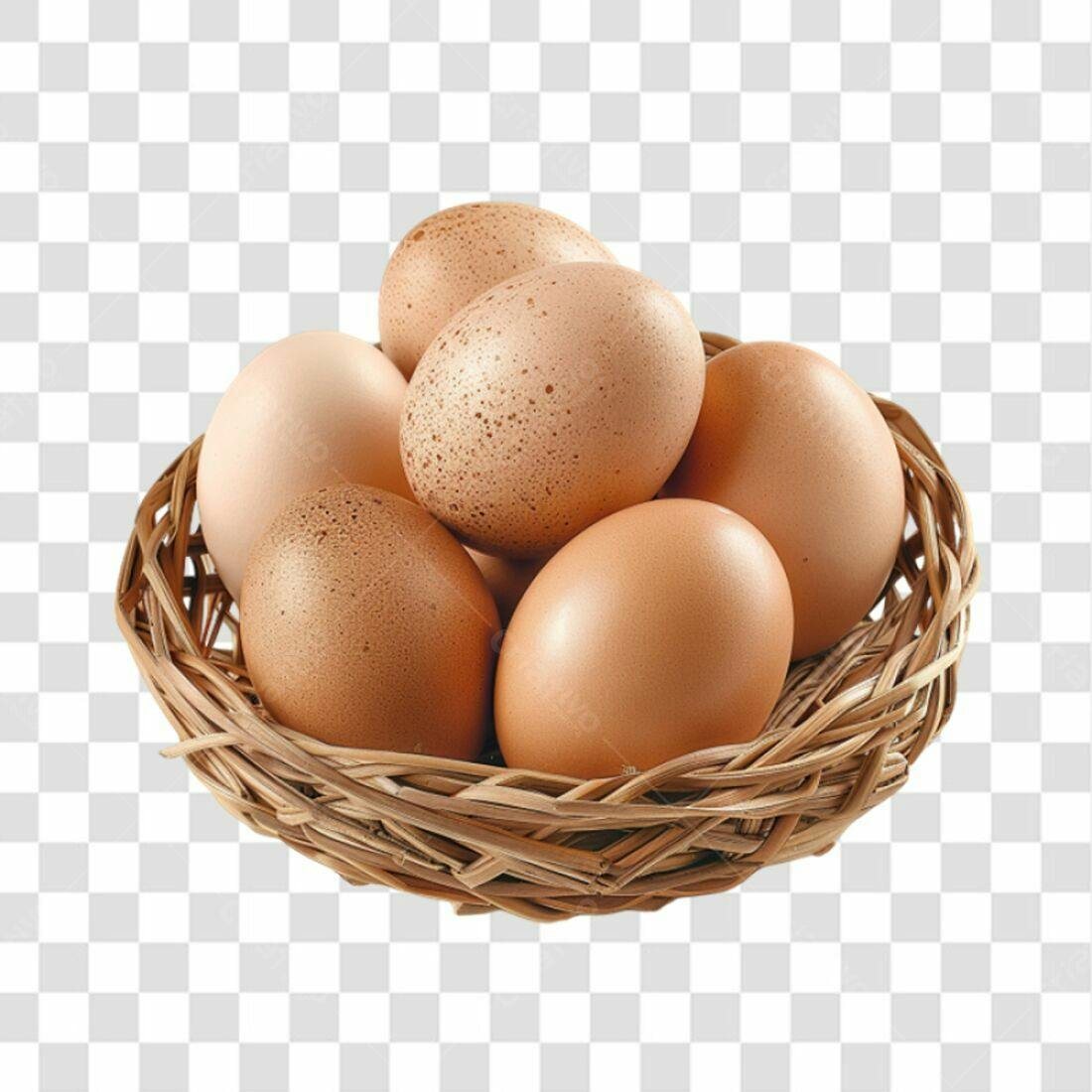 Icone Ovos em Cesta PNG com fundo transparente