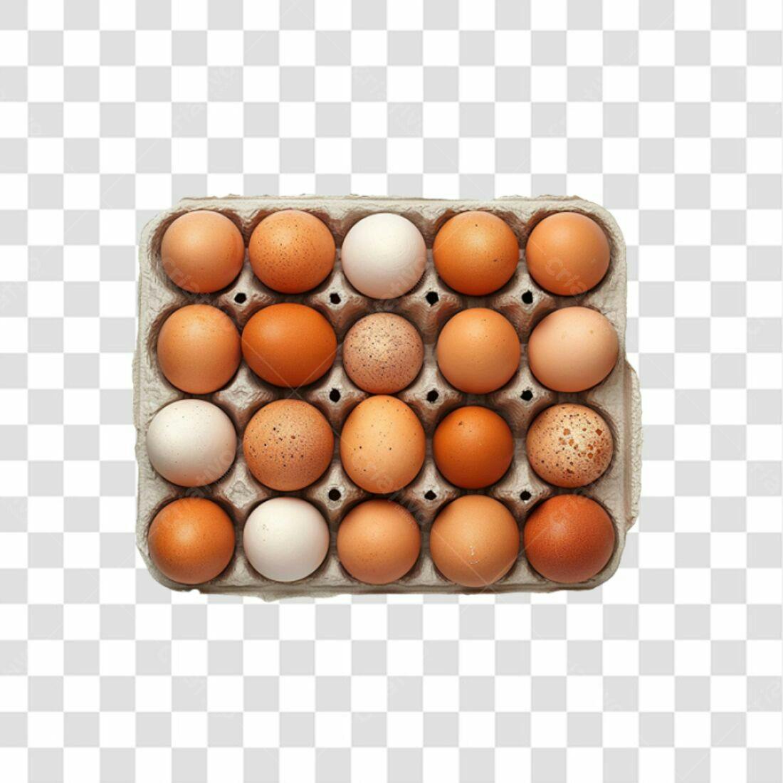 Imagem Ovos em Cartonagem PNG com fundo transparente