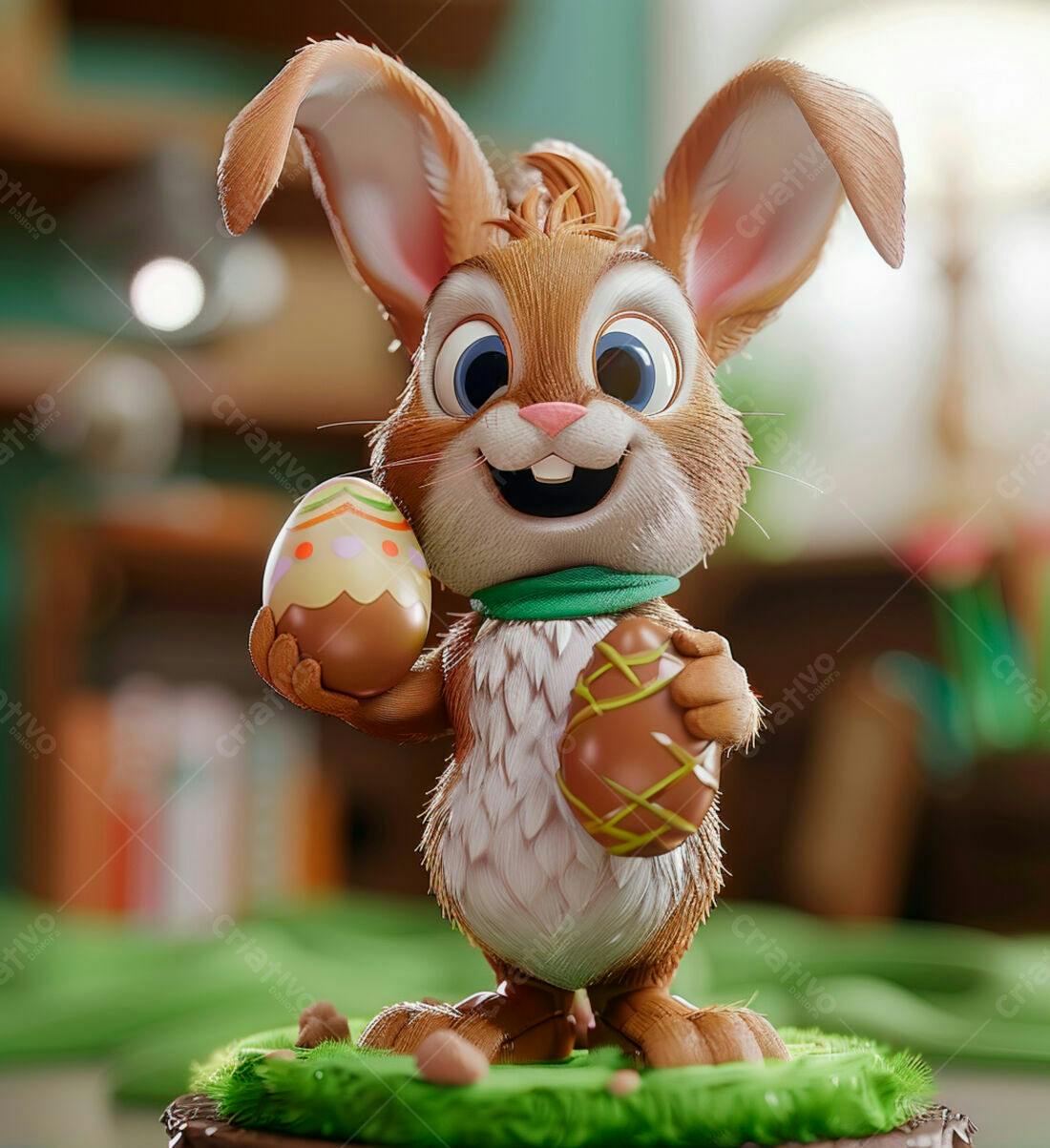 Coelhinho da Páscoa com Ovos de Chocolate