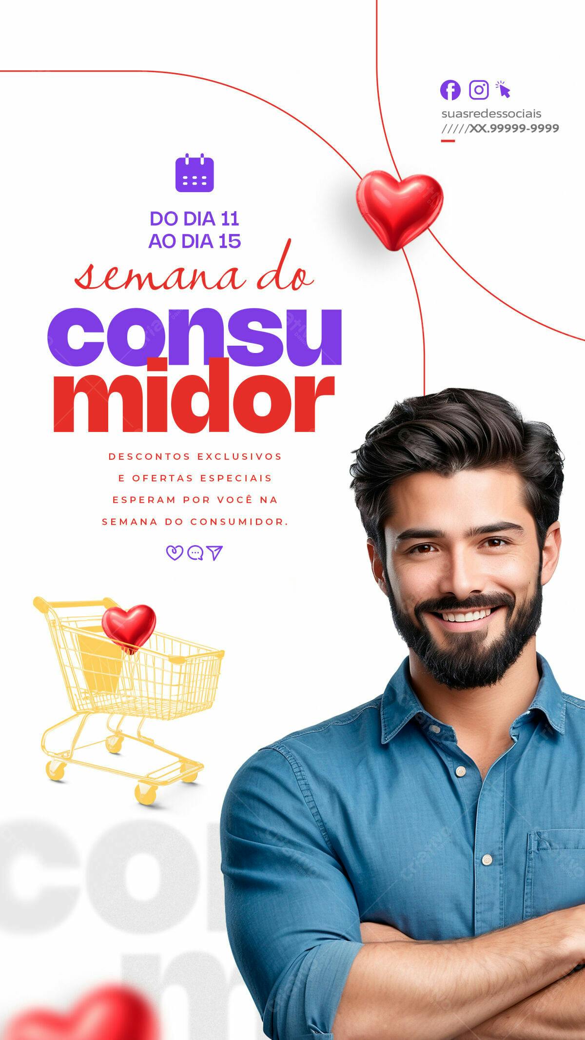 Flyer Semana do Consumidor PSD Editável