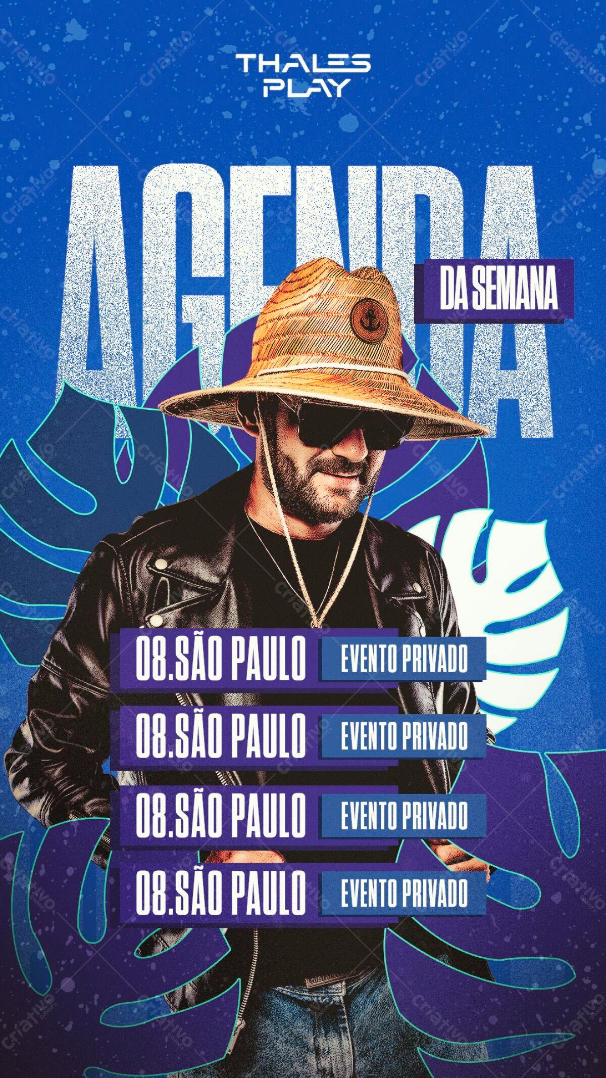 Flyer para Evento Privado em São Paulo PSD Editável