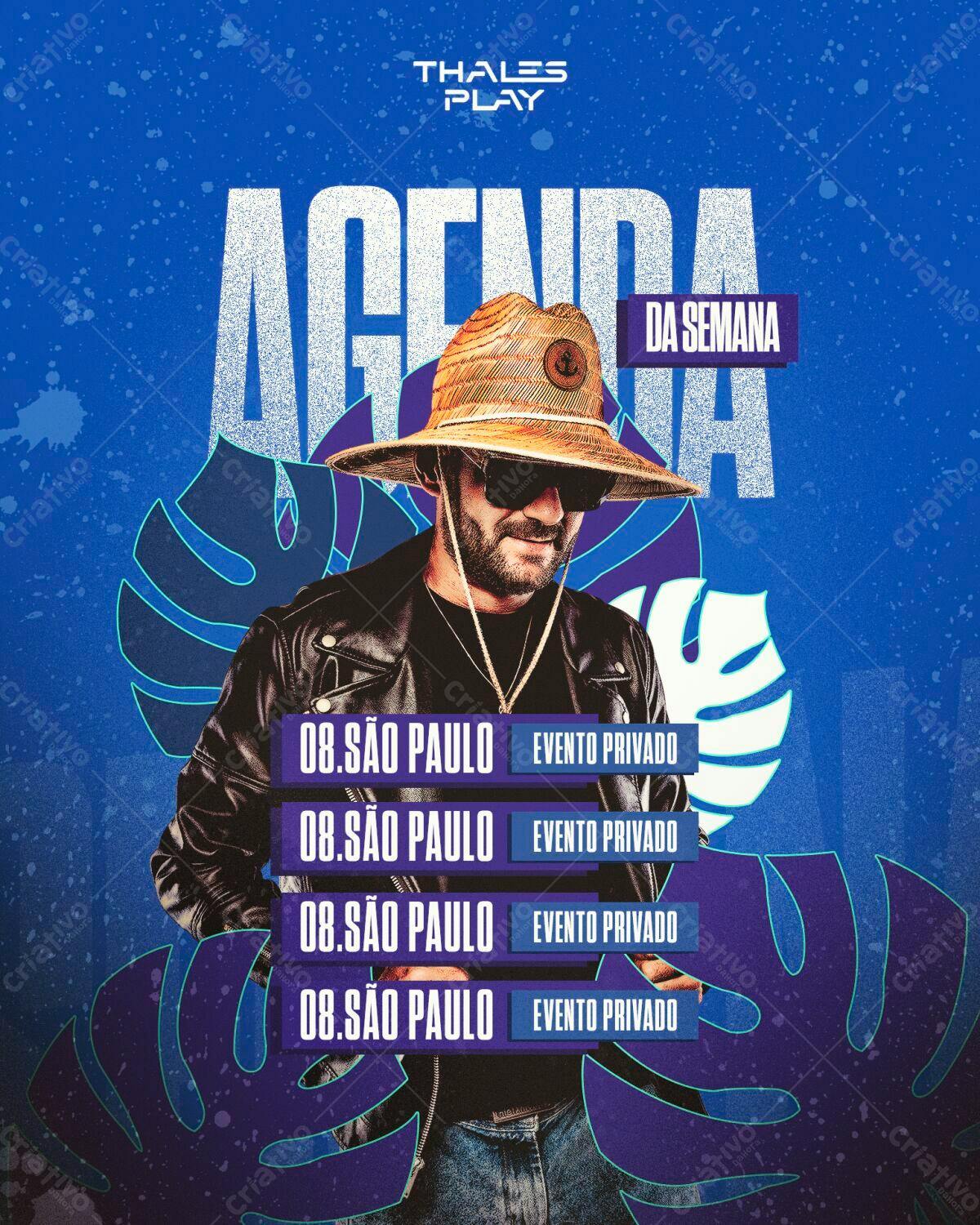 Flyer para Evento Privado em São Paulo PSD Editável