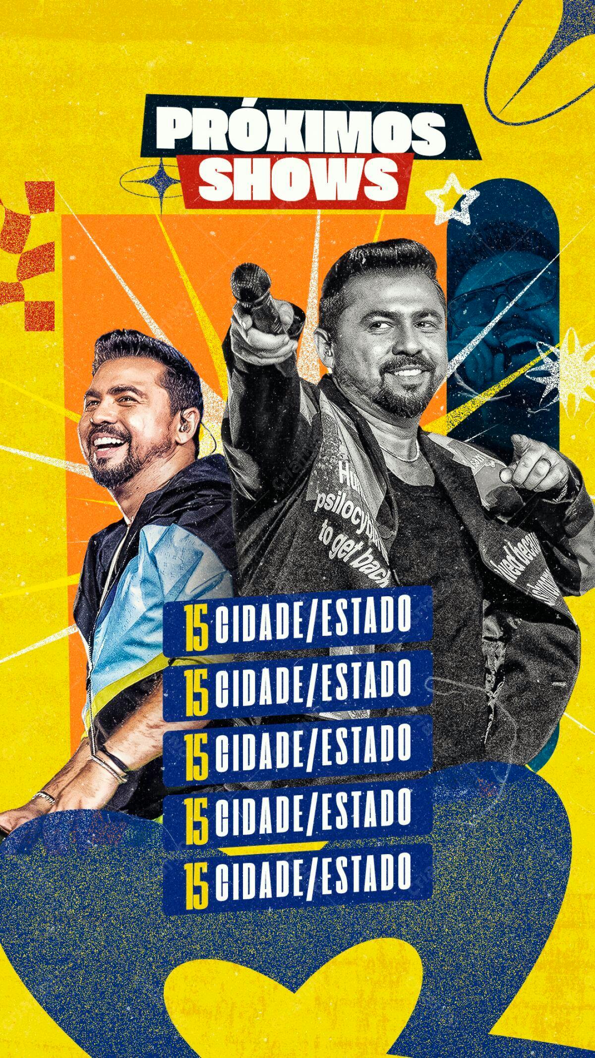 Flyer para Shows Musicais PSD Editável