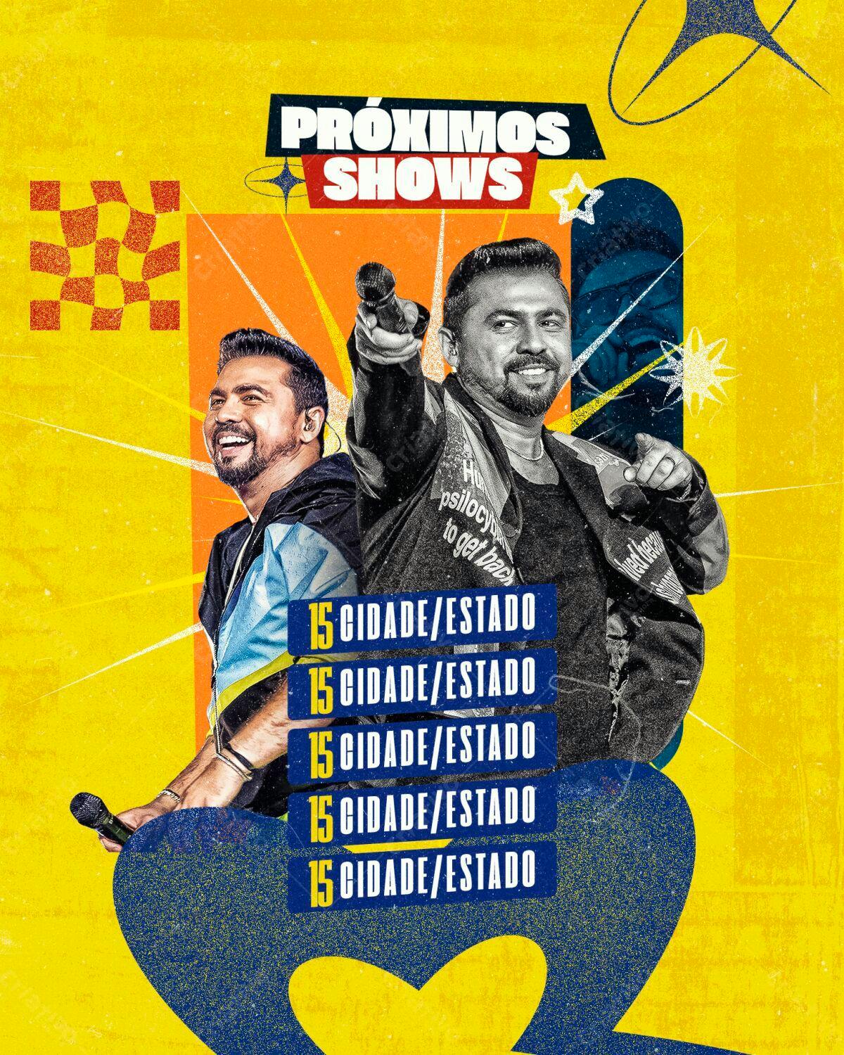 Flyer para Shows Musicais PSD Editável
