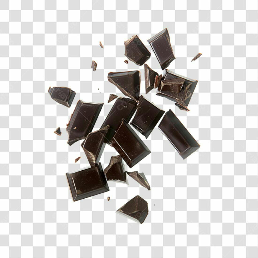 Icone Chocolate Fragmentado PNG com fundo transparente
