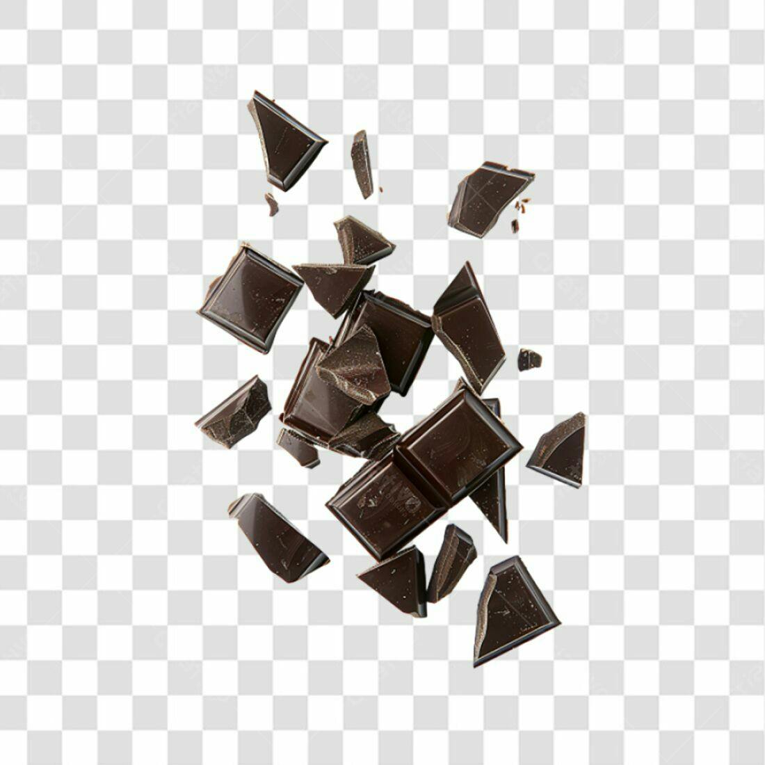 Icone Chocolate Fragmentado PNG com fundo transparente