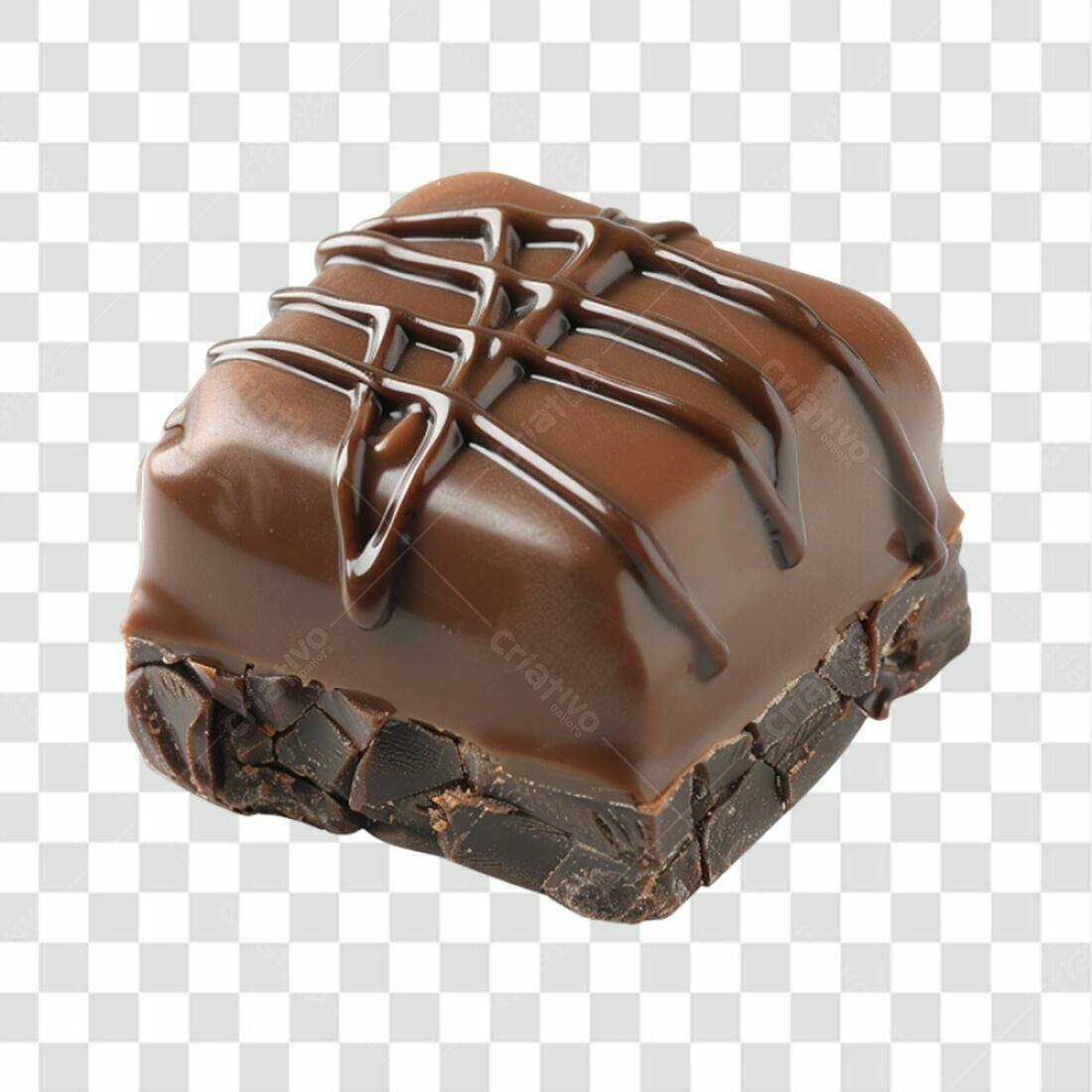 Icone Chocolate Marrom PNG com fundo transparente