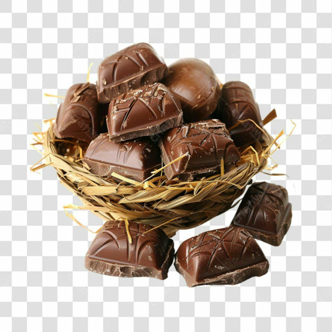 Imagem Páscoa Chocolates em Ninho PNG com fundo transparente