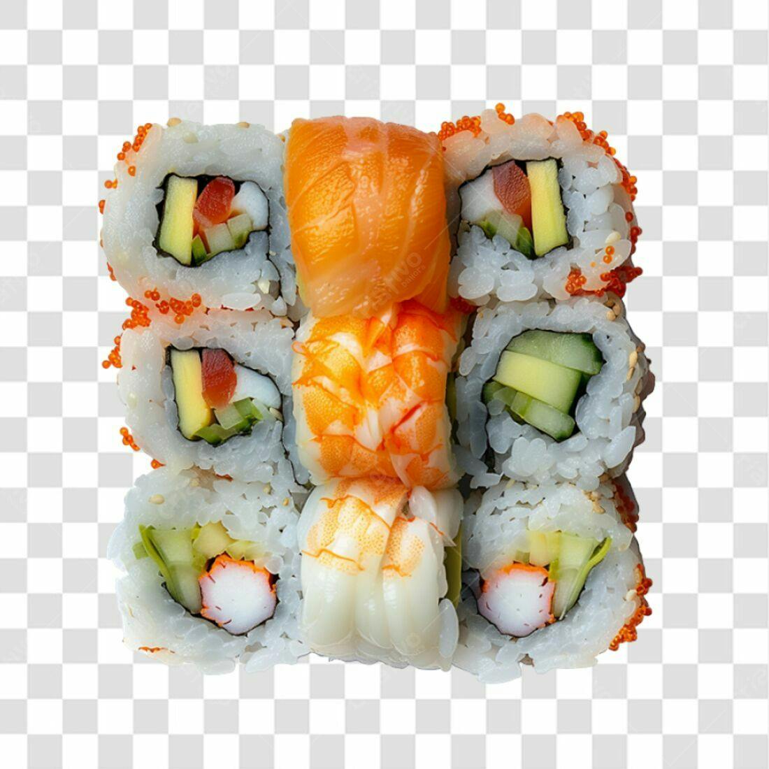 Icone Sushi Japonês PNG com fundo transparente