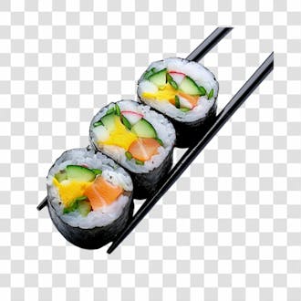 Sushi e comida japonesa png transparente