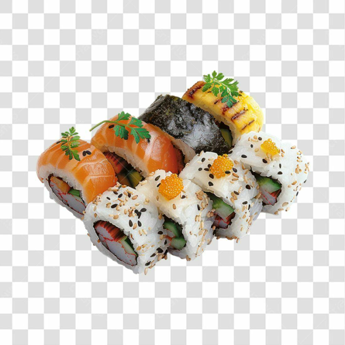 Imagem de Sushi PNG com fundo transparente