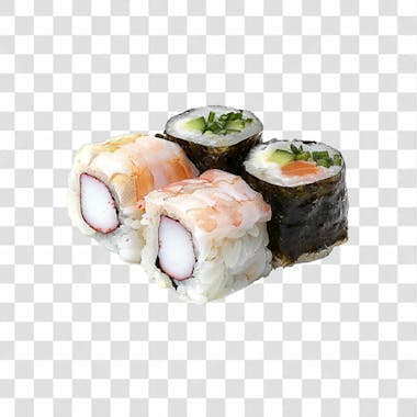 Sushi e comida japonesa png transparente