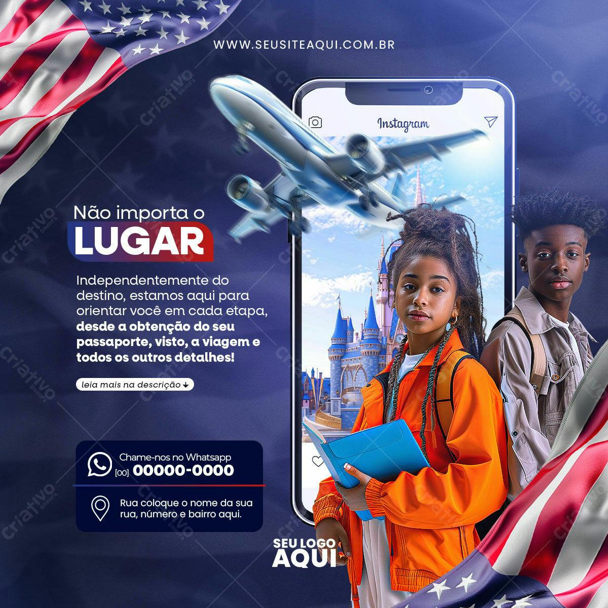 Flyer para Agência de Turismo PSD Editável