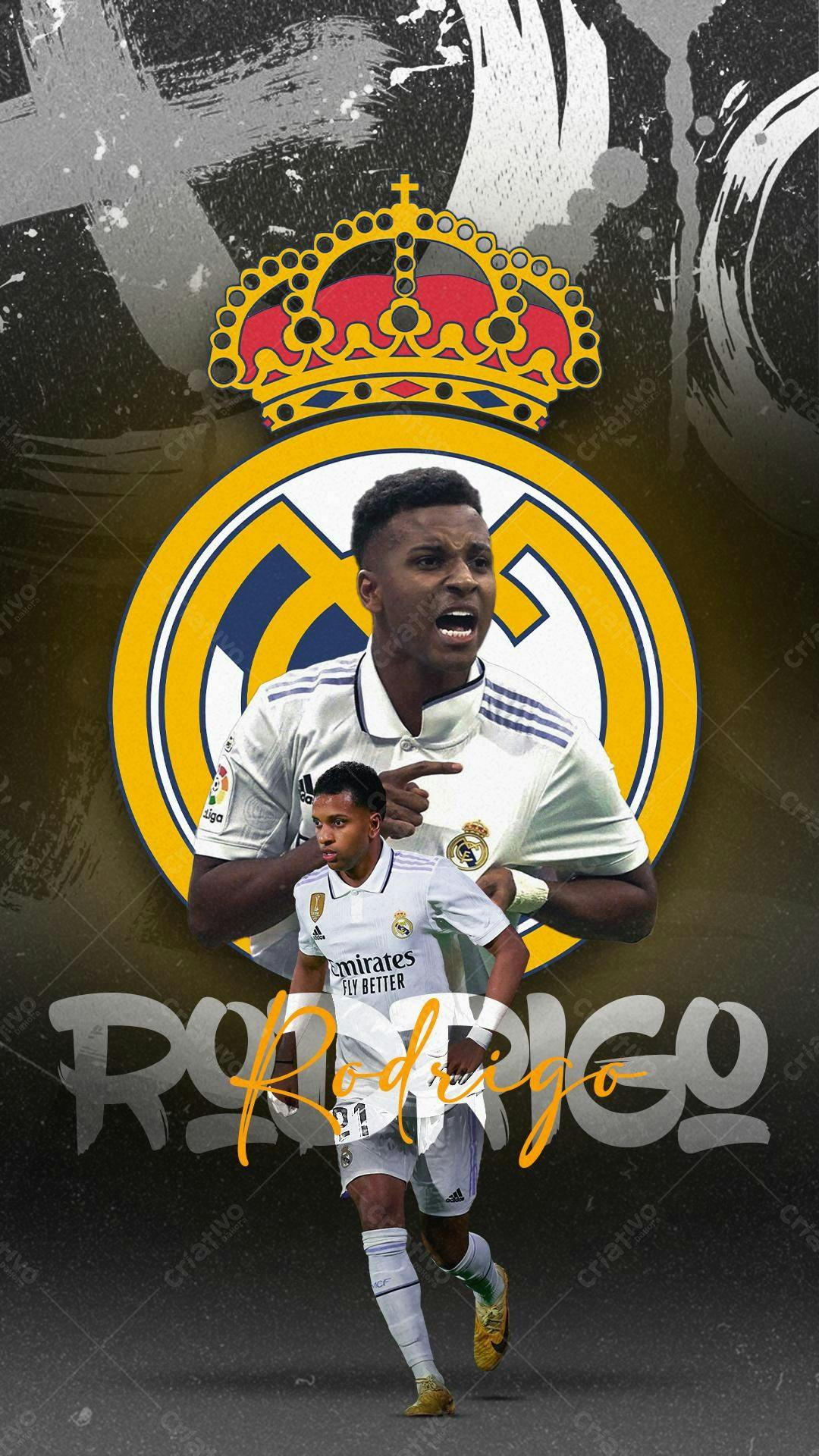 Arte com Foto do Jogador Rodrigo Goes PSD Editável